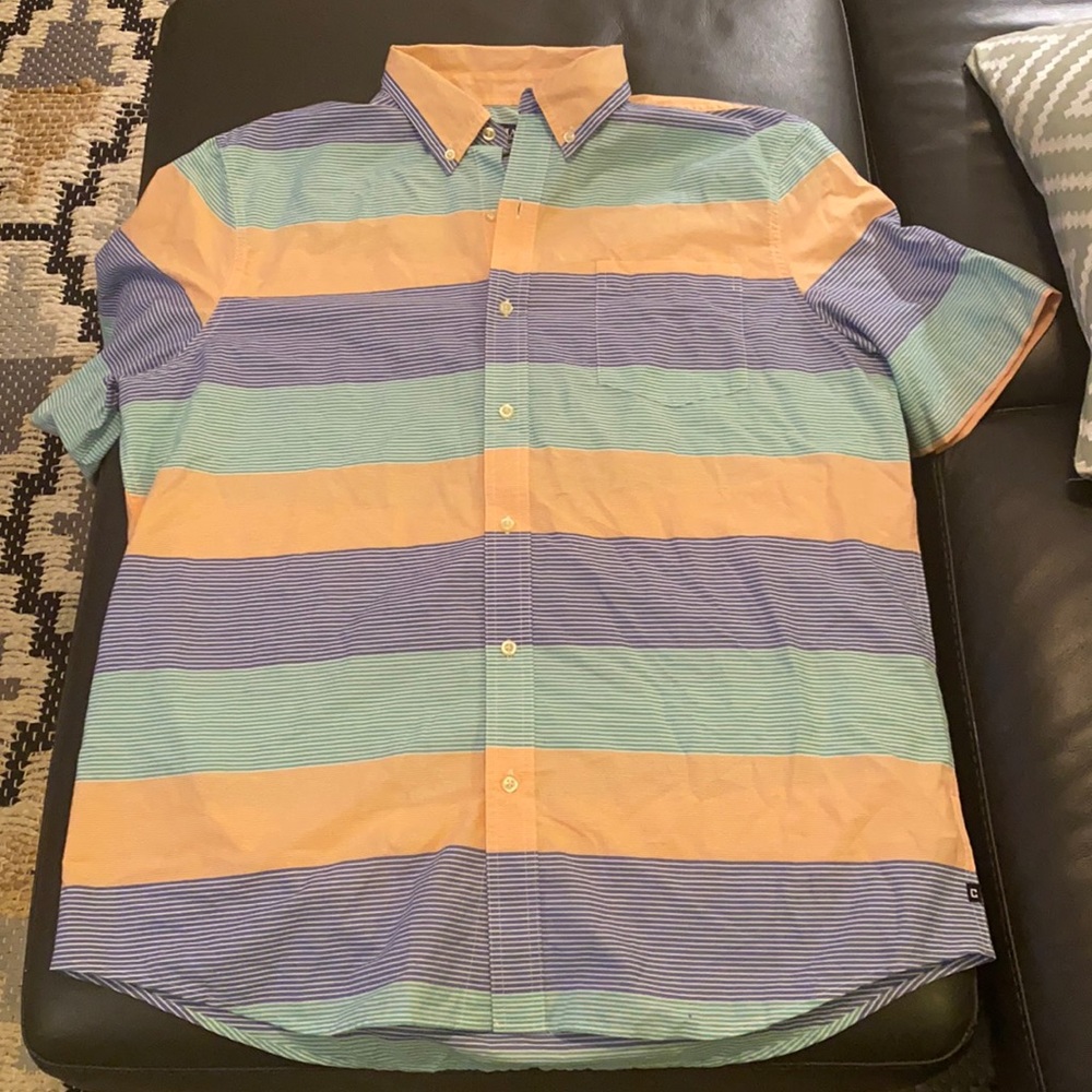 Chaps Short Sleeve Button Up - Size XL